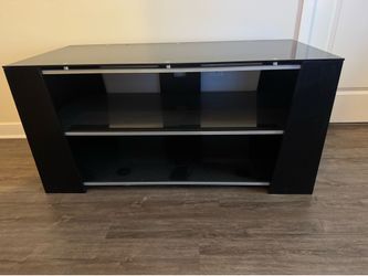 $500 OBO for Matching Glass & Metal Entertainment Stand & Display Case