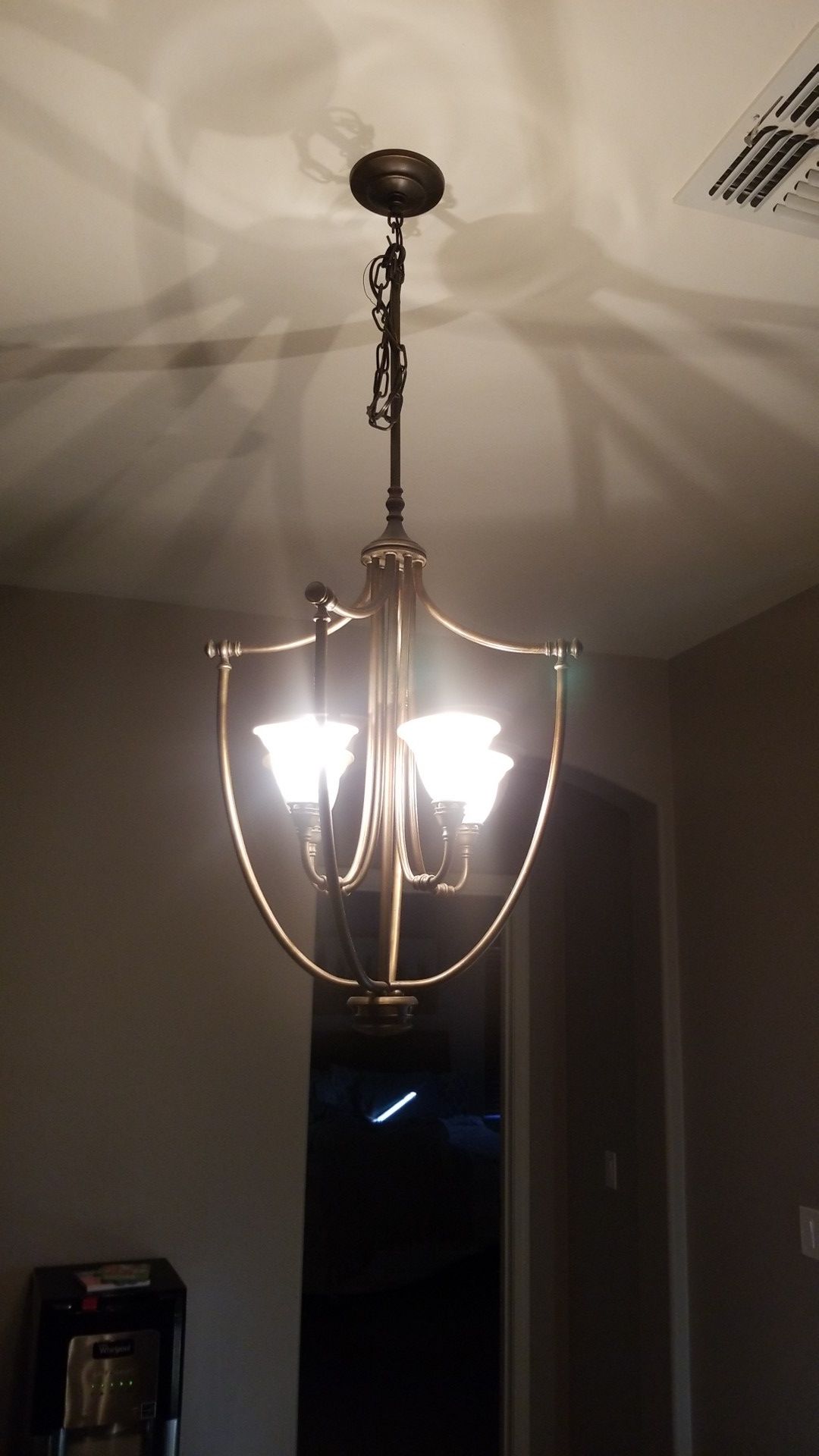 Nice bronze colored chandelier