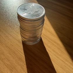 Silver Coins And Bars