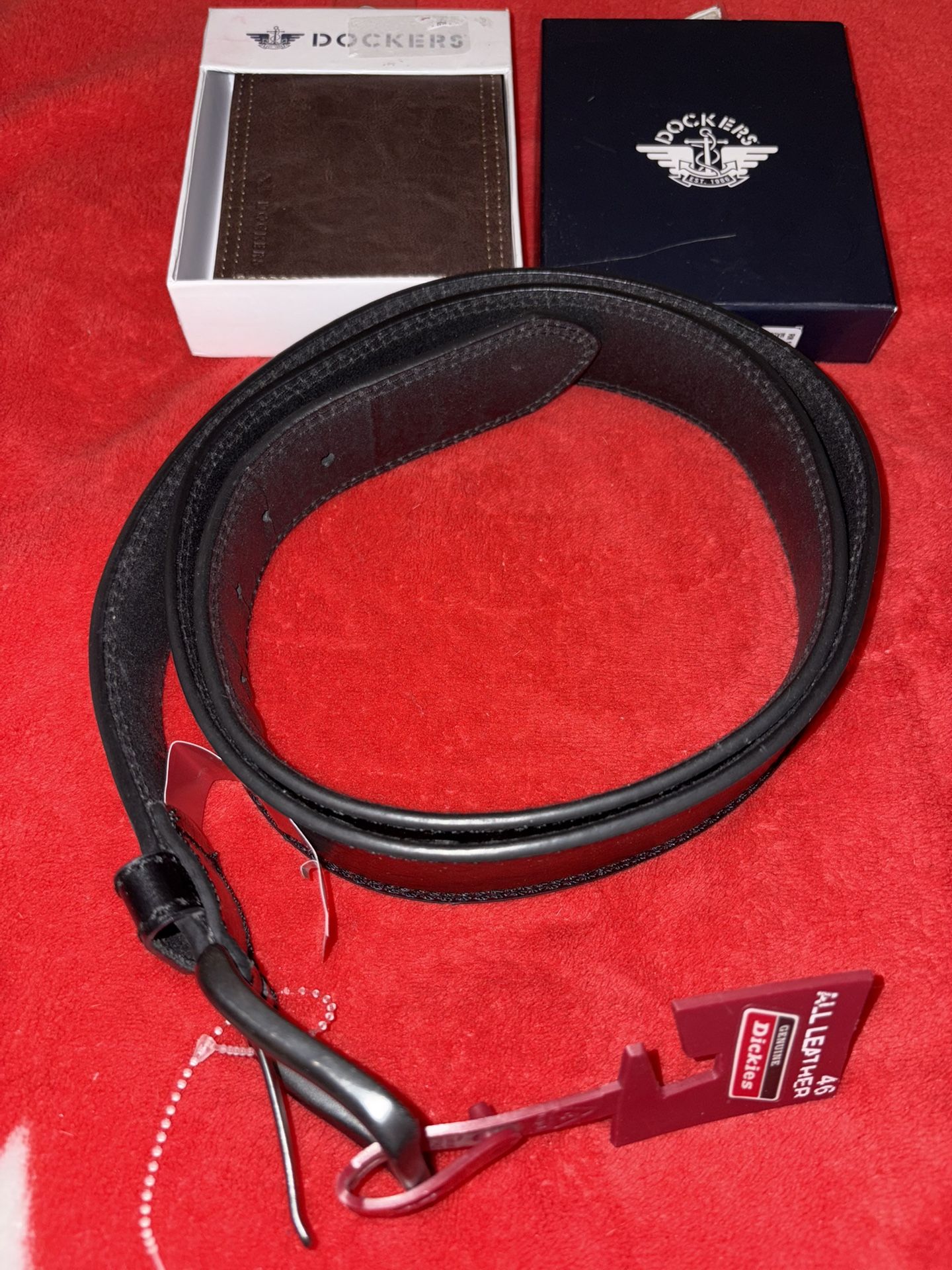 Dickies Leather Belt & Dockers Wallet Bnew