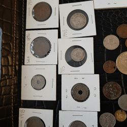Huge Lot 48 Coins Of US AND LARGE 1800 ONE CENT AND OTHER RARE COINS