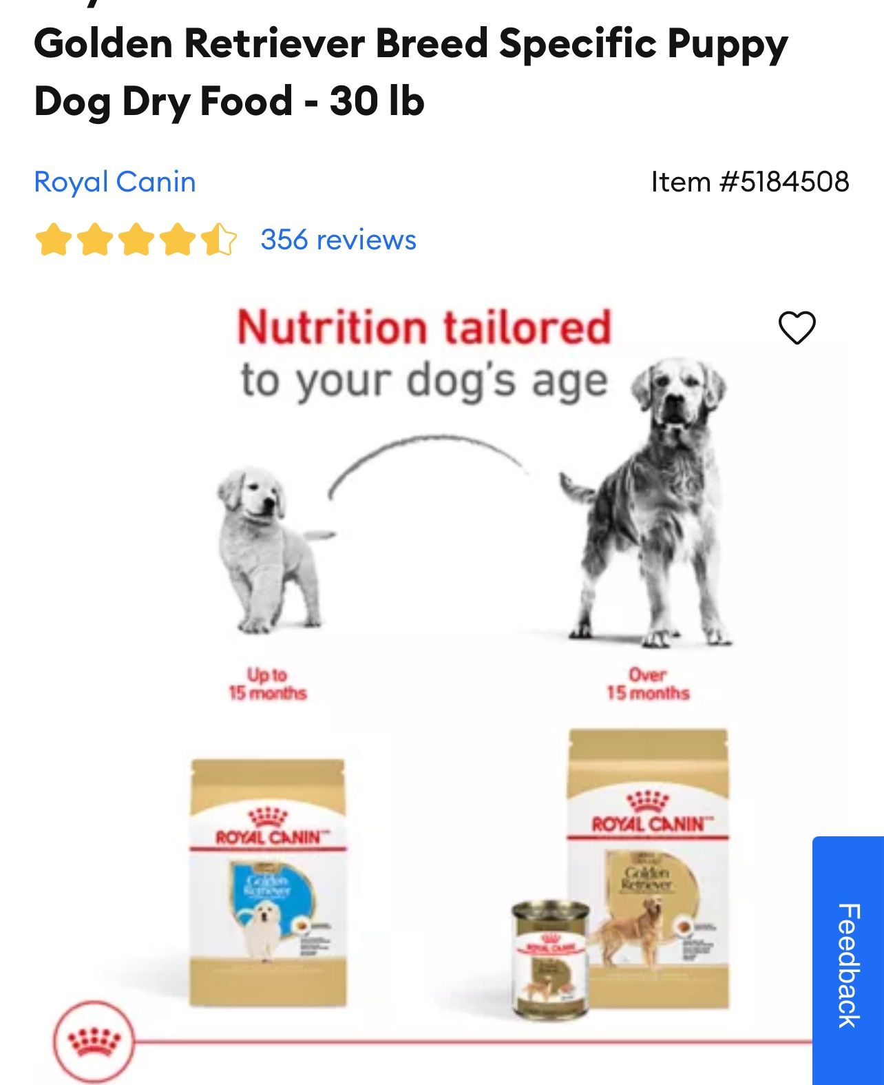 Golden Retriever Food
