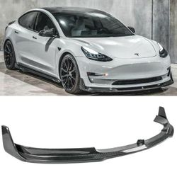 Full Tesla Model 3 Body Kit Real Carbon Fiber Gloss  and Interior Dashboard Carbon Fiber Trim 