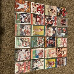 24 Joe Montana Football Cards With Inserts San Francisco 49ers & KC Chiefs Legend HOF 
