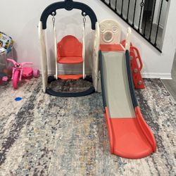 Kids Slide And Swing Set