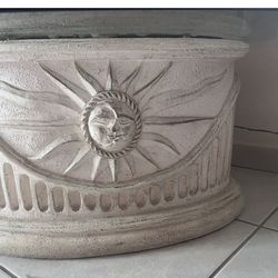 Concrete Sun & Moon Table Set Coffee/End Table