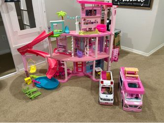Barbie dream house, RV, Ambulance