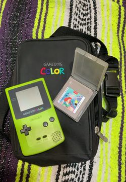 Nintendo Game Boy Color with Carrying Case and The Little Mermaid Game