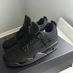 Black Cats Jordan 4s Size 11 