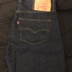 Dark Blue Levi’s 501’s 