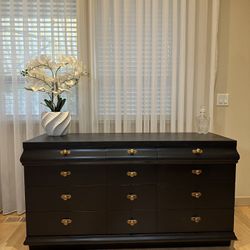 Beautiful Dresser With Brass Hardware
