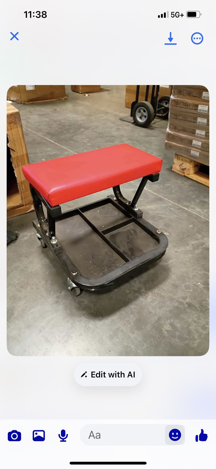Brand New Mechanic Stool With Wheels