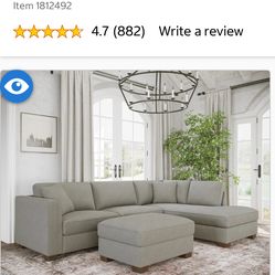 Brand New Sectional w/Storage Ottoman