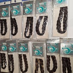 Lot of 43 Braided Hair Headbands – Brand New – Assorted Colors – $160