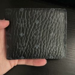 MCM Black Bifold Visetos Wallet