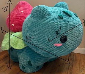 Handmade Crocheted Bulbasaur Pokémon