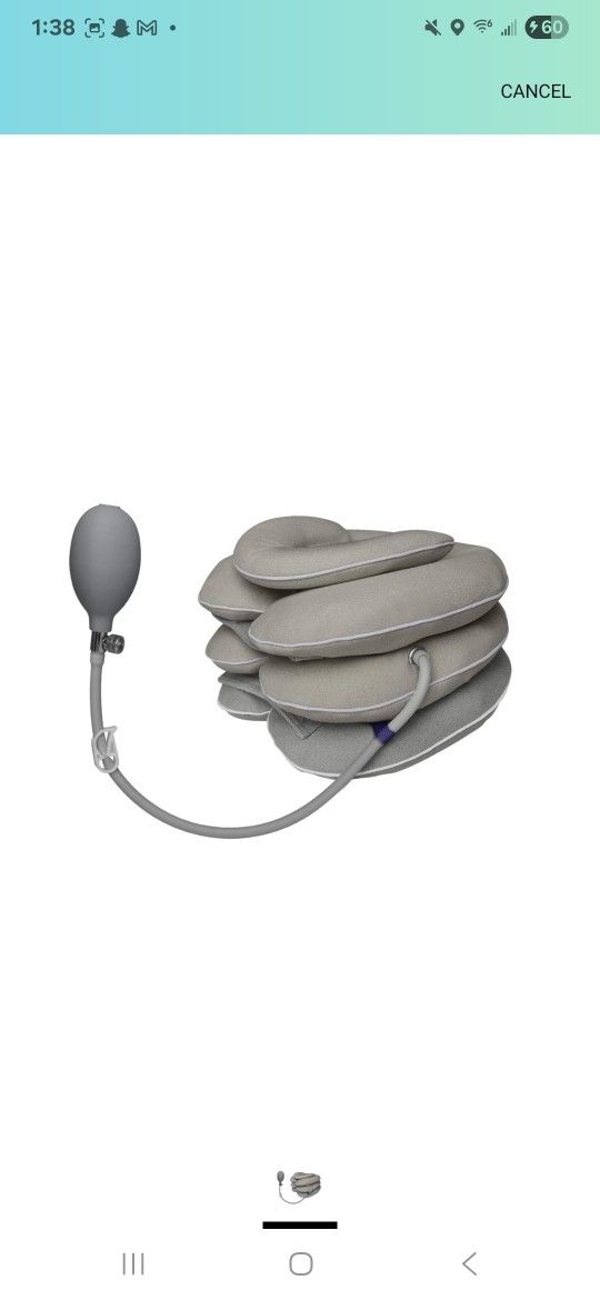 Neck Stretcher with Neck Brace,Cervical Traction Neck Device,Neck Relief Tool,Adjustable Inflatable Cervical Brace,Home Use Neck Decompression New Tec