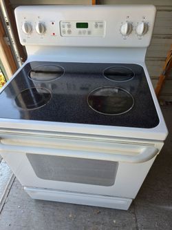 Glass top stove