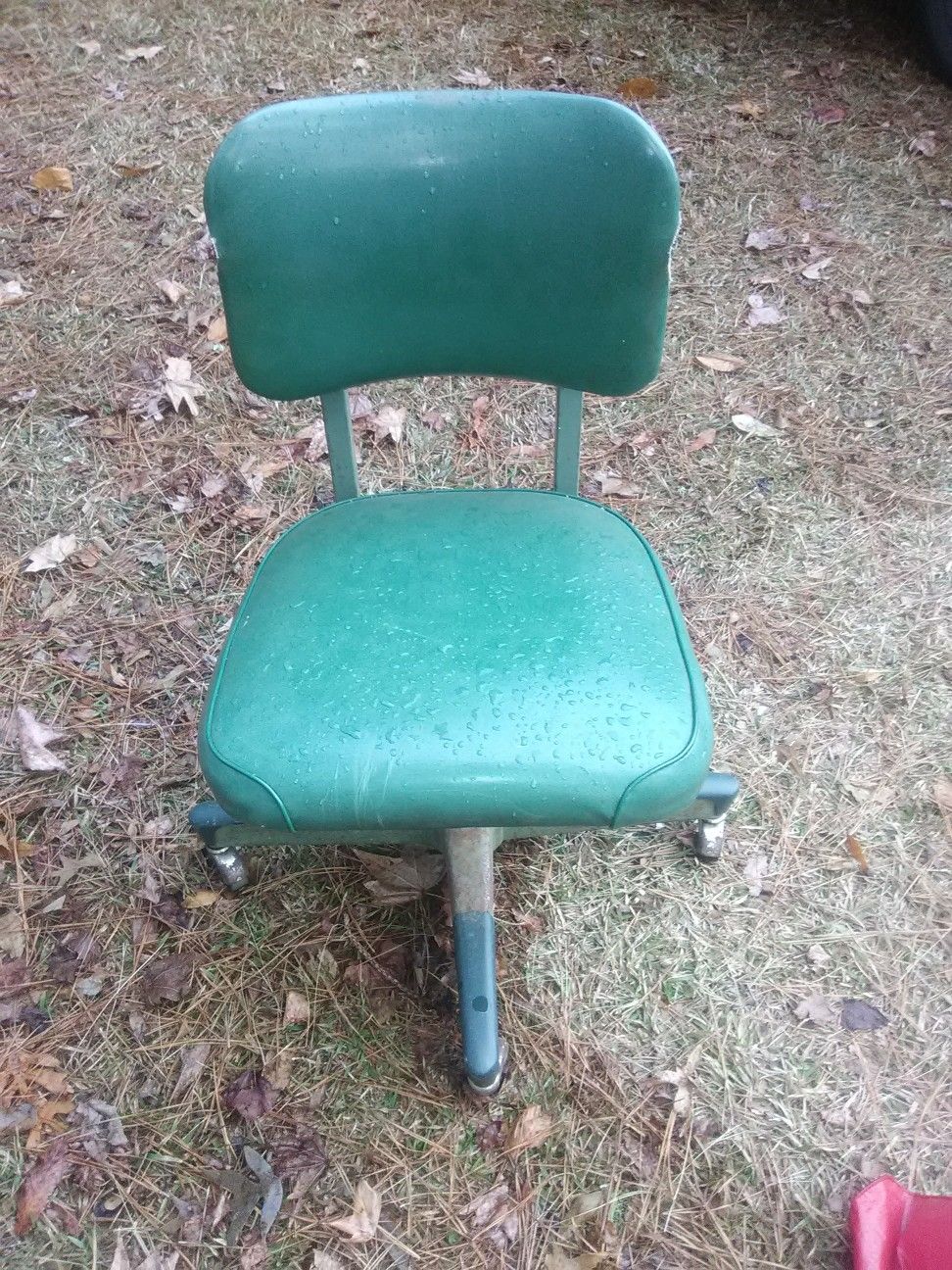 Metal desk chair