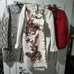 Gucci Kashmir overcoat with dragon