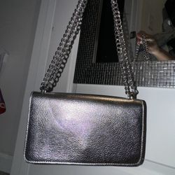 silver cross body bag 