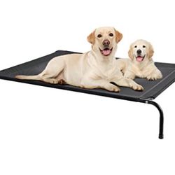 (121) Eterish Elevated Dog Bed for Small, Medium, Large Dogs and Pets, Raised Dog Bed with Durable Frame and Mesh, Dog Cot Bed with Rubber Feet for In