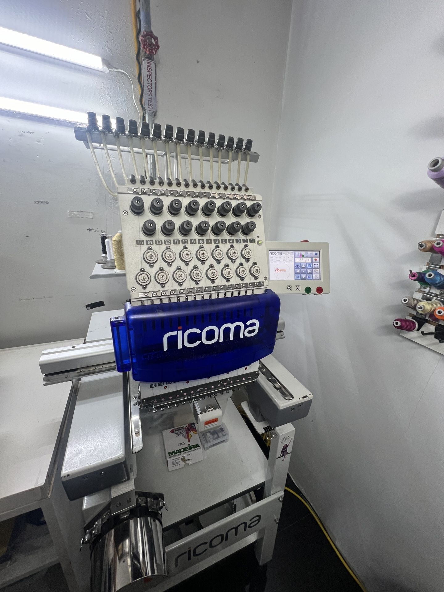 Ricoma TC-1501 Single Head Needle Embroidery Machine With Stand