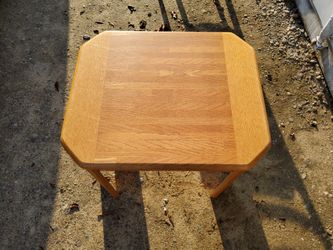 Wood end table  2 of same table  35.00 each