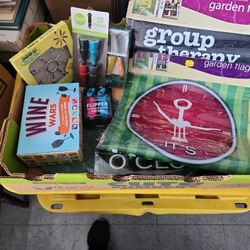 WINE  BUNDLE - Marble Cheese Tray & Spreaders Wine Bottle Toppers