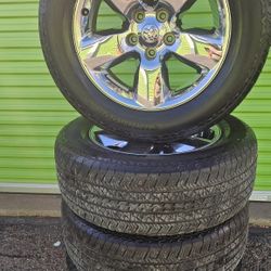 20" RAM 5 LUG ..RIMS & TIRES