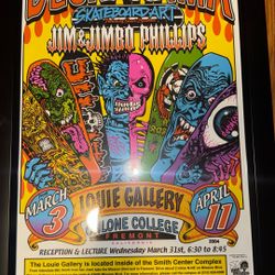 Signed JIM &JIMBO PHILLIPS poster