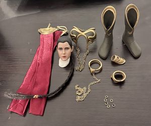 Custom 3D Printed And Painted  Slave Leia Armor Set With Head