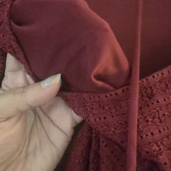 Red Burgundy Dress 