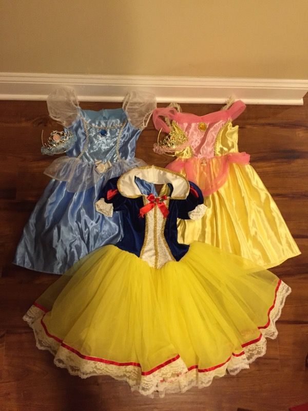 3 Princess Dress Up Costumes