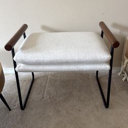 Ottoman metal wood chair