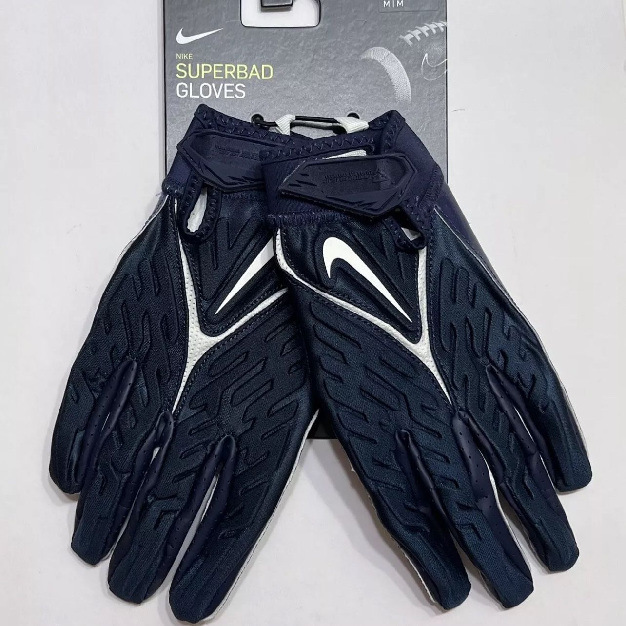 Nike NFL Superbad 6.0 Padded Football Gloves Navy-Blue DX4520-414