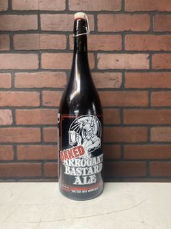 Oaked Arrogant Bastard Ale Growler Released Nov 2004 3 Liter/ 3Qt 5.4Fl Oz Empty Collectable Growler Only. 20” tall,