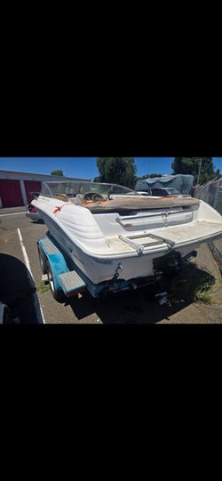 94 zienam 20ft boat trailer & junk boat shell