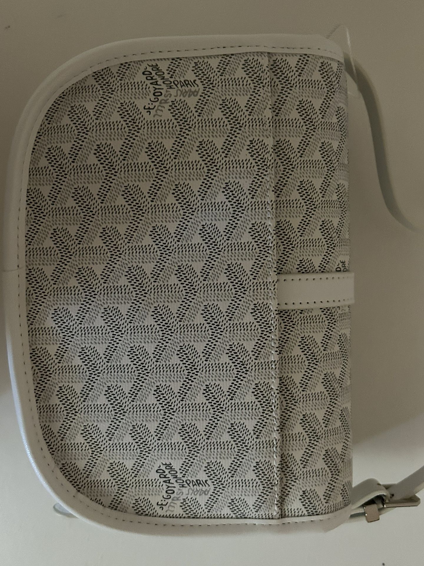 White Goyard Messenger Bag