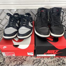 Jordan 1 Dunks Lot Of 3 Pairs. Lightly Used. Great Deal