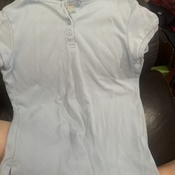 Light Blue Uniform Shirt Size 8/10