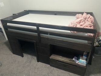 TWIN BED WITH FOAM MATRESS 
