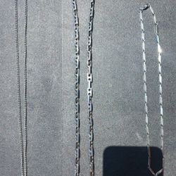 3 Stainless Steel Necklaces