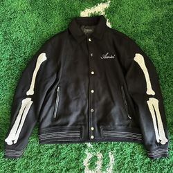 New 1:1 Amiri Bomber Jacket (black, Size: M)