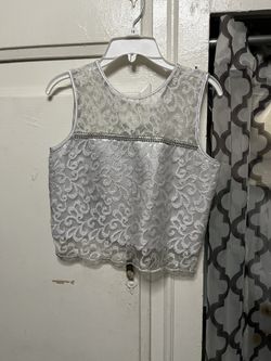 Silver Girls Dress