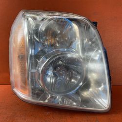 2007 - 2014 GMC Yukon Right Passenger Side Chrome Halogen Headlight OEM