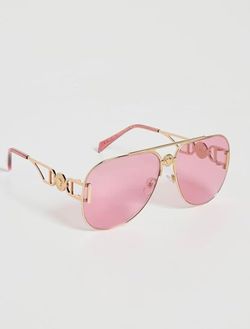 Pink Versace glasses