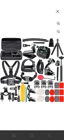 GOPRO Action Camera Accessories Kit with Carrying Case