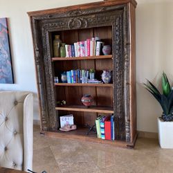 Arhaus Solid Wood Book/ Display Case