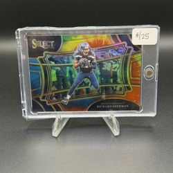 2023 Select Field Level Tie-Dye Prizm #400 Richard Sherman #/25 (Case Hit)